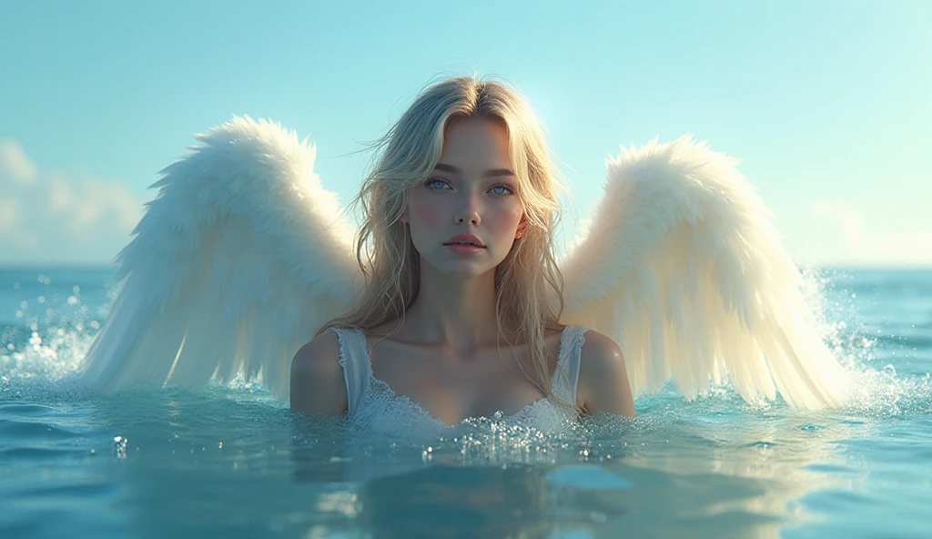 Mar profundo sob céu violeta